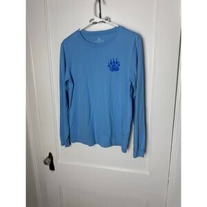Southern Tide Long Sleeve Light Blue Graphic Bear Crewneck T-shirt Kid's XL